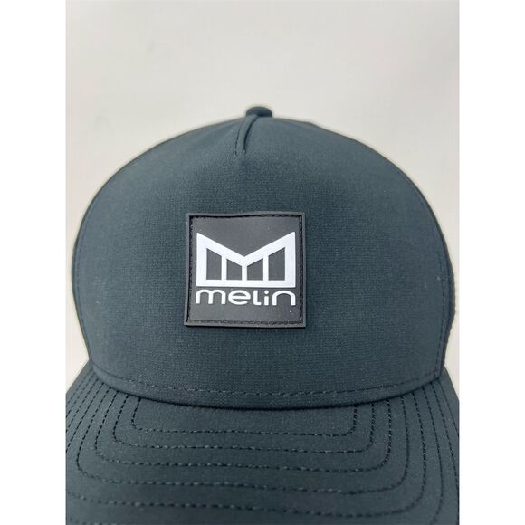 Melin Hydro Odyssey Snapback Hat Black Unisex Water-Resistant Casual Cap - Picture 5 of 14